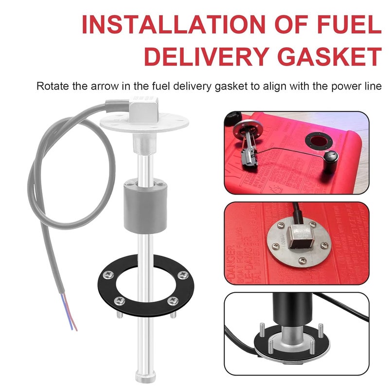 Batator Fuel Tank Sending Unit Gasket Kit(NBR), Boat Fuel Gauge Sending Gasket Marine Fule Gas Tank Sending Unit, Car Trucks Fuel Sensor Sending Unit, Fuel Sender Unit for Vehicles - Image 3